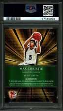 2021-22 Wild Card Alumination MAX CHRISTIE  Gold Scope PSA 10 AUTO  RC 1/1 Auth 