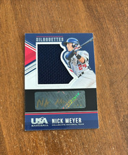 Nick Meyer 2018 USA Baseball Stars Stripes Jersey Auto #15 Cal Poly Mets /89