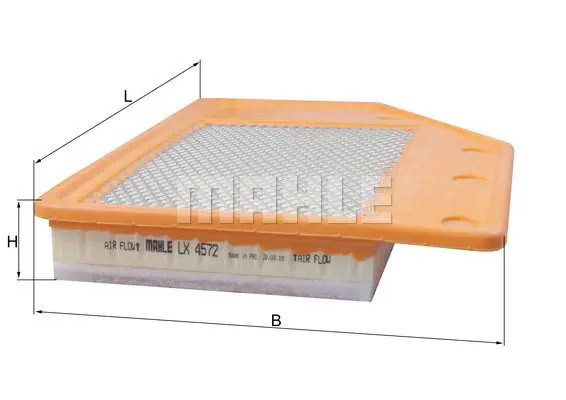 Filtro aria Cartuccia filtro LX 4572 MAHLE per OPEL INSIGNIA B Sports Tourer
