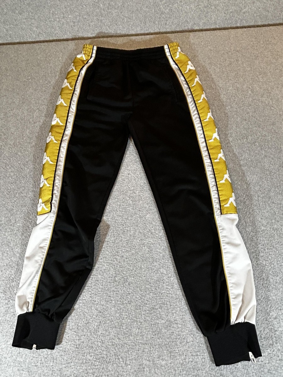 Kappa Pants Womens Small Black Track Joggers 222 Banda Arsis 10 Athletic Gym