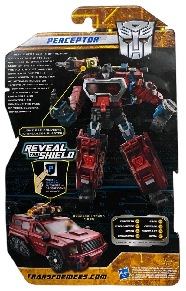 Transformers Reveal the Shield Perceptor Deluxe Class Action Figure Hasbro 2010 - Image 2 of 2