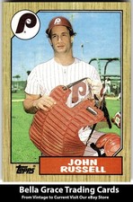 1987 Topps John Russell #379 Philadelphia Phillies MLB Baseball 