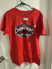 WKU Hilltoppers C-USA Football Champions 2015 Championship Shirt Red Large