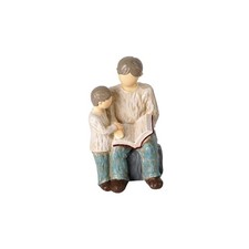 Father and Son Reading Figurines, That's My Dad, Gifts for Father Resin Hand-...