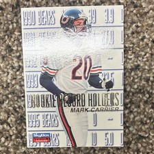 1996 SkyBox Impact Rookies Mark Carrier Chicago Bears Rookie Record Holders #142