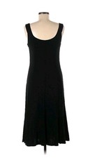 Lauren Ralph Lauren Womens 16 Black Sleeveless Scoop Neck/Back A Line Flared Hem