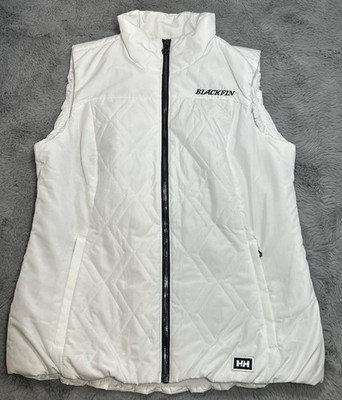 Helly Hansen Women s M White Lightweight Puff Full Zip Blackfin Boating Sailing