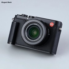 Case only SIUTATDSH Camera Half Case for Leica D-LUX 8 Metal Leather Black