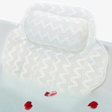 Super Thick Bath Pillow Soft Comfortable Bath Pillow 4D mesh Fabric