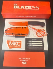 Montana Knife Company - MKC - Super Cub Drop Point Hunter Blaze Orange Cerakote