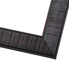 Photo Size Distressed Brown Picture Frame - UV Acrylic, Backing, Hardware