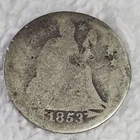 🔥AG🔥1853 Arrows Seated Liberty Dime Silver 10 Cents U.S. Type Coin About Good