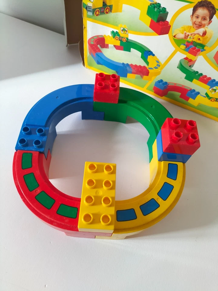 LEGO DUPLO 2284 Boîte verte complète – Jeu de construction 1½–5 ans Vintage - Photo 2/4