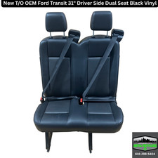 New Ford Transit 2015-2026 Oem Black Vinyl 31 Dual Seat Driver Side