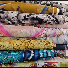 Promo 53'' Wide Pure Natural Mulberry Silk Chiffon Georgette Sheer Fabric Prints