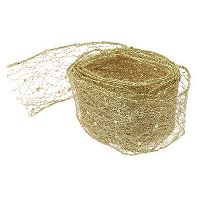 Glitter Mesh Ribbon Garland Straps Decorative Ribbons for Crafts Wrapping