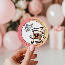 56 THANK YOU SEALS LABELS STICKERS FOR SMALL BUSINESS, CRAFTS, PARTIES 2 INCH