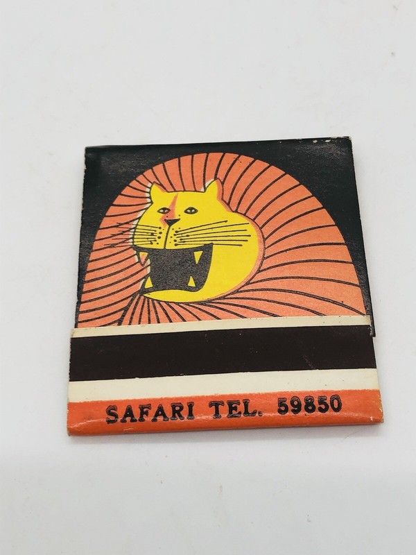 Safari Siam Inter-Continental Pan Am lion matchbook vintage