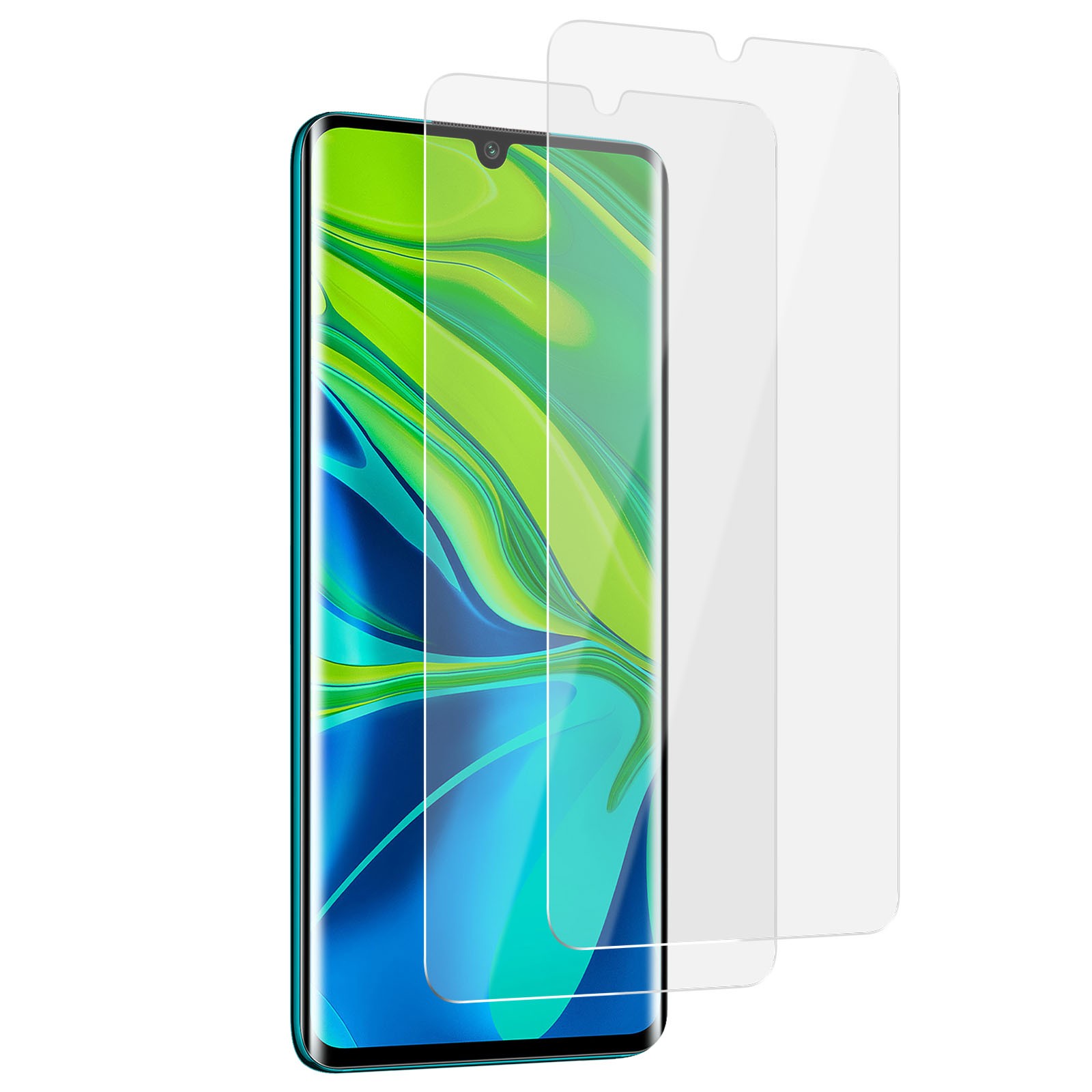 Film protection écran latex flexible Xiaomi Mi Note 10 transparent à haute sensibilité