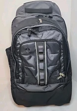 Columbia Rolling Backpack, Luggage, Carry-On, Laptop Compartment, Grey & Black