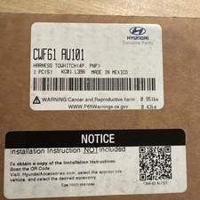 Usa - New Genuine Hyundai Harness Tow Hitch Cwf61-au000