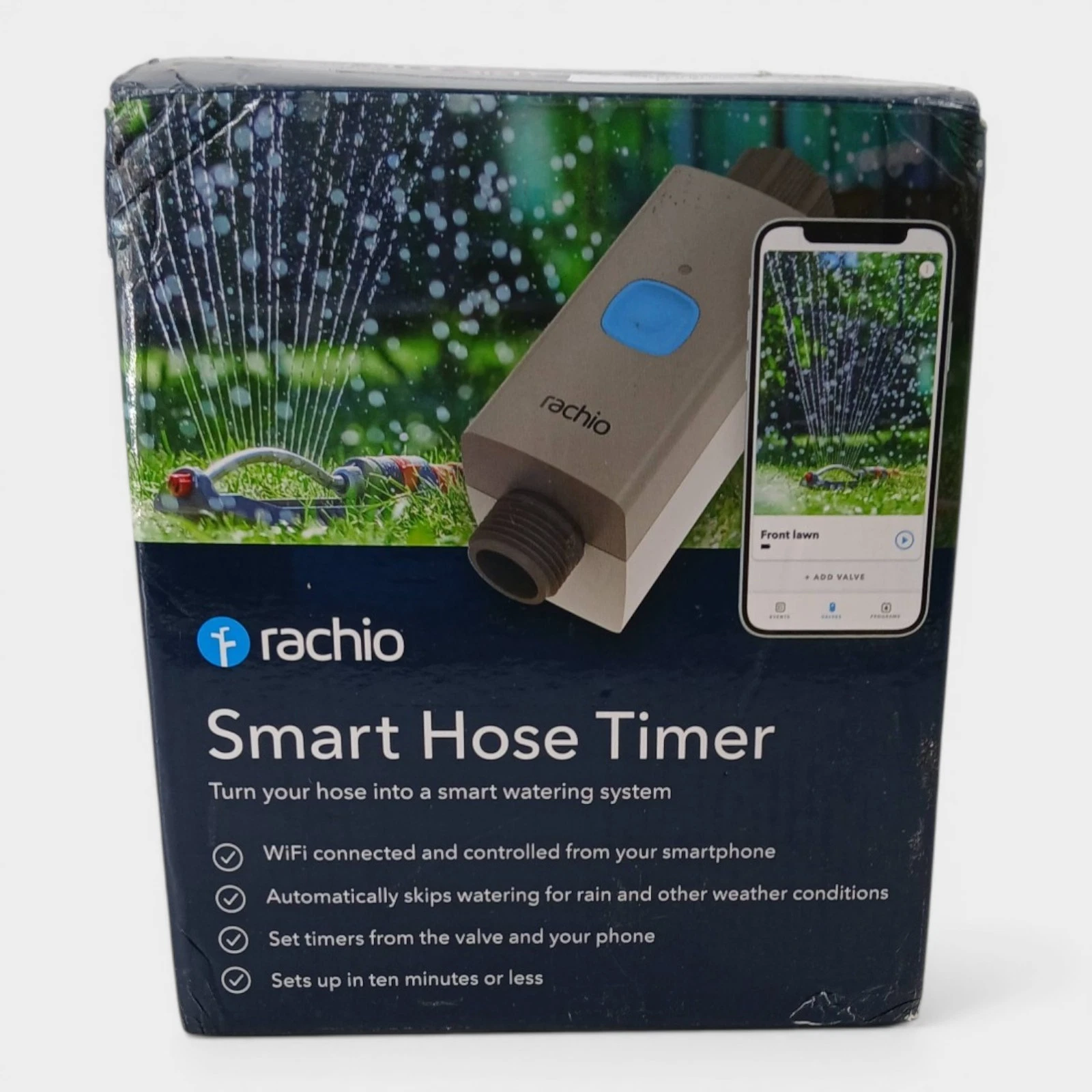 Rachio Smart Hose 1 Valve + 1 WiFi Hub App-Controlled Outdoor Faucet Timer