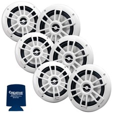 MB Quart Bundle- 3 Pairs of NF1-116 6.5" Marine Speakers White 