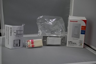 Honeywell In Wall Add On Smart Switch | White & Light Almond | New