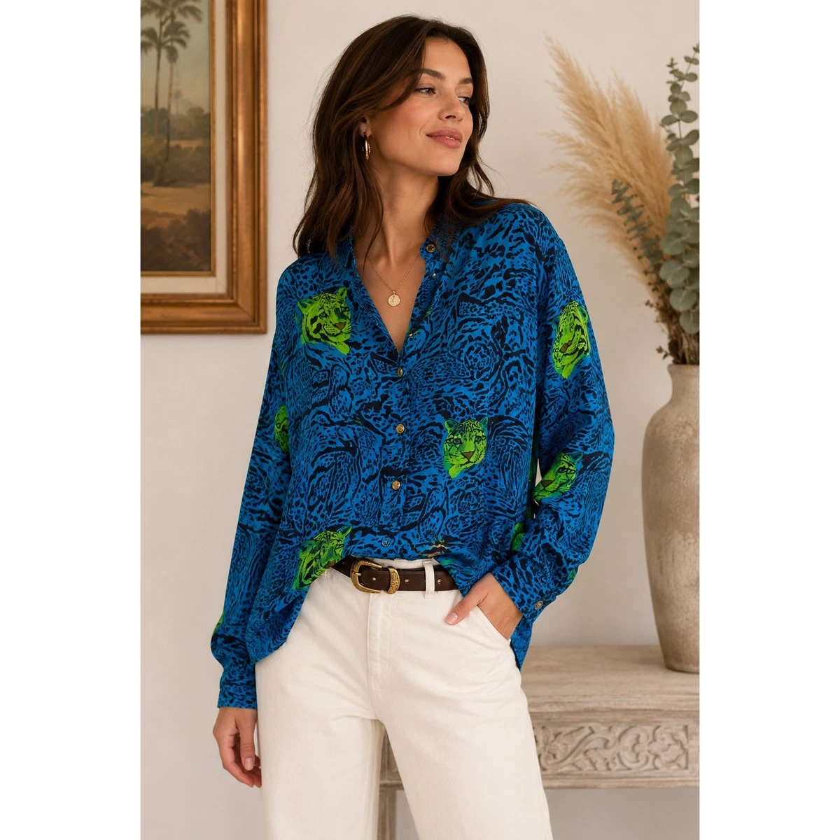 ESCADA MARGARETHA LEY シルクシャツ 花柄 90年代 ESCADA Margaretha 