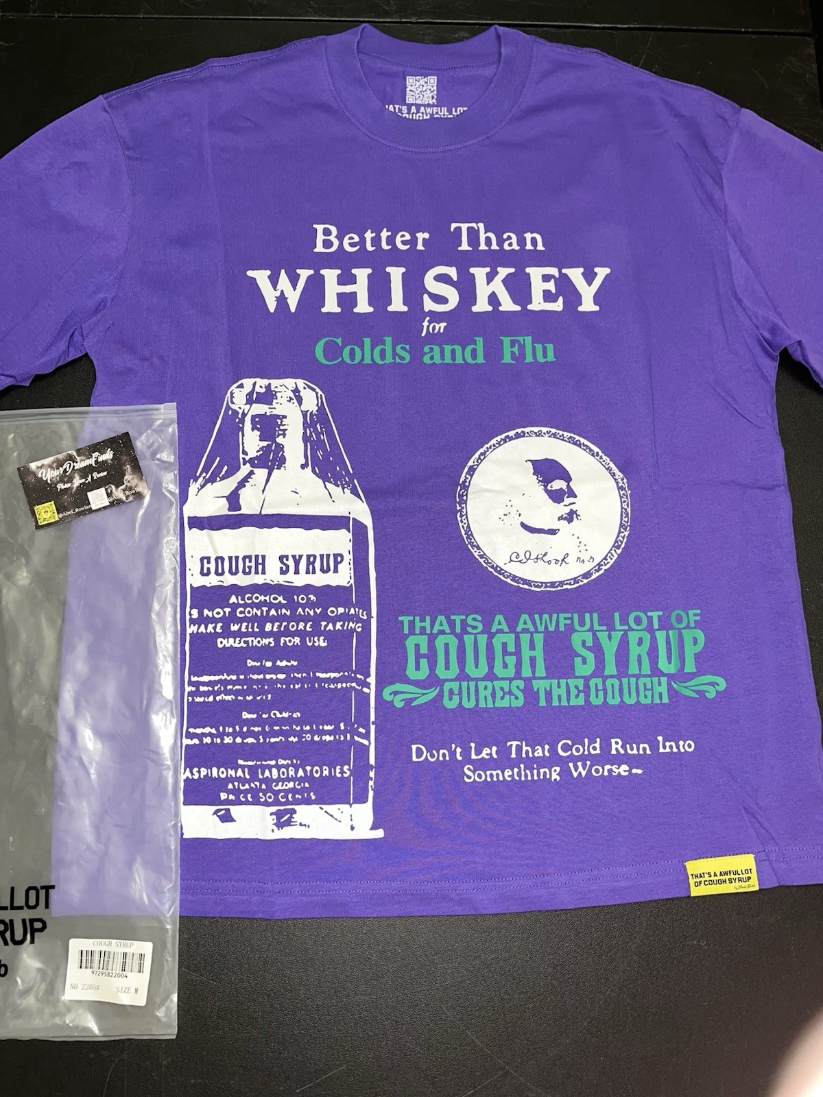 That's A Awful Lot Of Cough Syrup T-Shirt Brand New Size Medium