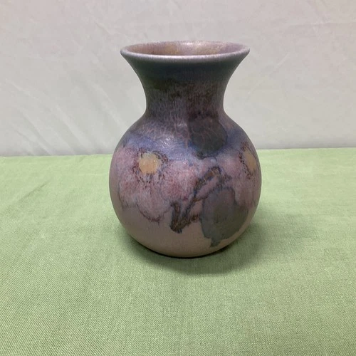 Lovely Rookwood Arts Crafts Vase "XXVIII" 1928 #402 Dusty Rose w/Flowers