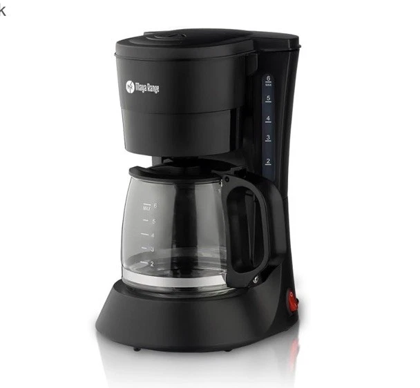 Filter Coffee Machine, 6 Cup, 1000W Coffee Maker Espresso, Macchiato 600ml