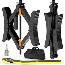 WELLUCK Camper Wheel Chock Stabilizer 2 Sets for RV Travel Trailer Heavy Duty...