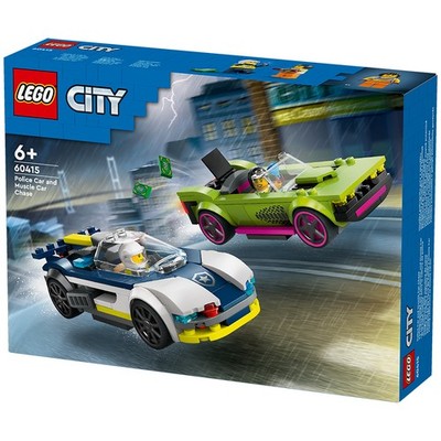 LEGO City Polizeiauto und Muscle Car Verfolgungsjagd Bauset 60415 NEU 2024