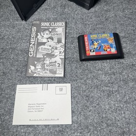 Sega Genesis Game Lot Sonic Classics, Sonic the Hedgehog, Sonic Pinball WORKING