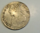 KING LOUIS XVI ECU SILVER 1784 PAU   poids 29gr10  rare beautifil PATINE