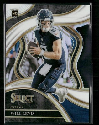 2023 Panini Select #206 Will Levis White Prizms Die Cuts SN,RC Rookie #/199