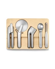 Kitchen Gadget Set - 5 Piece Kitchen Essentials - Stainless Steel - Includes ...