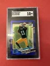 2023 Panini Donruss Optic - Rated Rookie Jayden Reed Blue Hyper Prizm (RC SGC 10