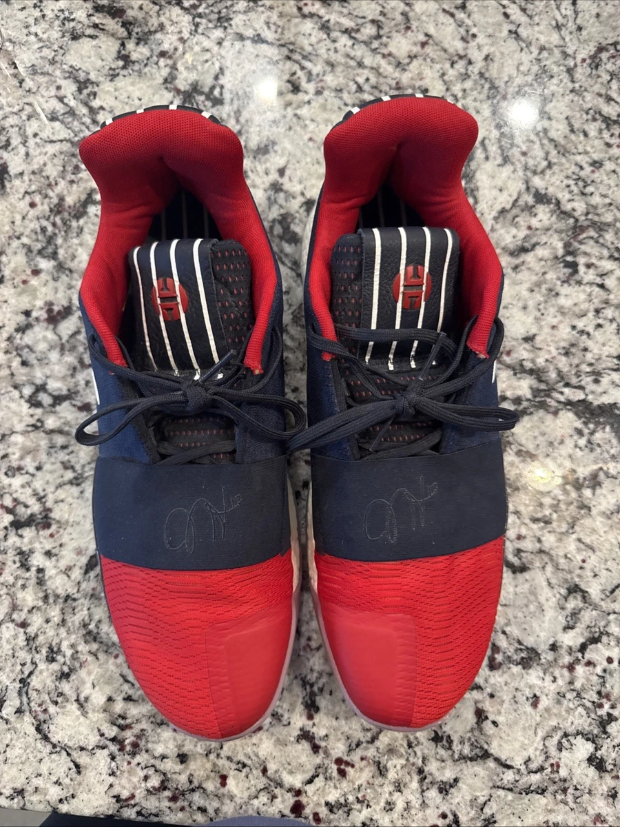 Size 9.5 - adidas Harden Vol. 3 Rockets 90s Jersey NBS418 adidas Harden Vol. 3 Rockets 90s Jersey for Sale  main image 4