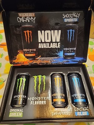 Monster Energy Promo Gift Box Green Orange Dreamsicle Electric Blue Promotional