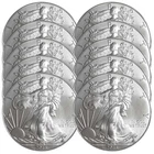 Lot of 10 - 2013 $1 American Silver Eagle 1 oz BU