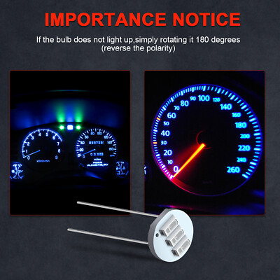 Purchase 50x White 3mm Diode Emitting LED Instrument Cluster Lights DIY Soldering Lamps In - Foto 4