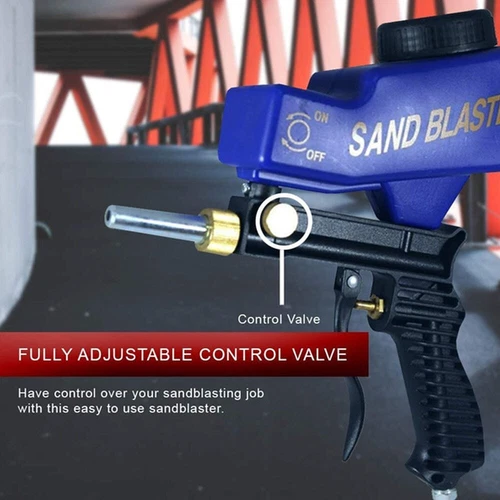 Portable Pneumatic Air Sandblasting Gun Handheld Antirust Abrasive Sand Blaster - Picture 6 of 12