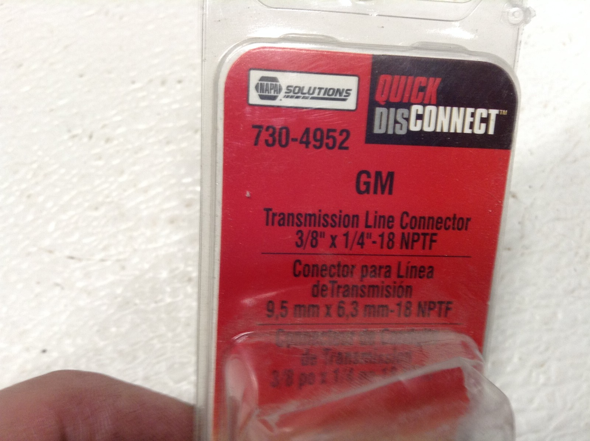 NEW Napa 730-4952 Transmission Line Connector 3/8