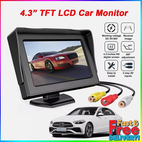 4.3" Screen TFT LCD Car Monitor for Rear View Camera Parking Backup Reverse