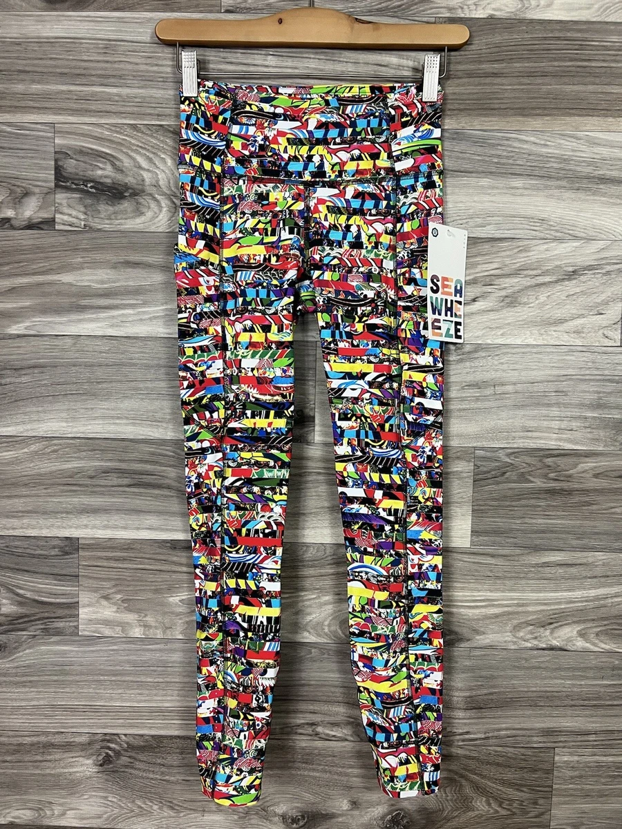 Lululemon 🦄 Fast Free 7/8 Tight II *Nulux SEAWHEEZE 2018 Size 4 Lego RRSH  27449