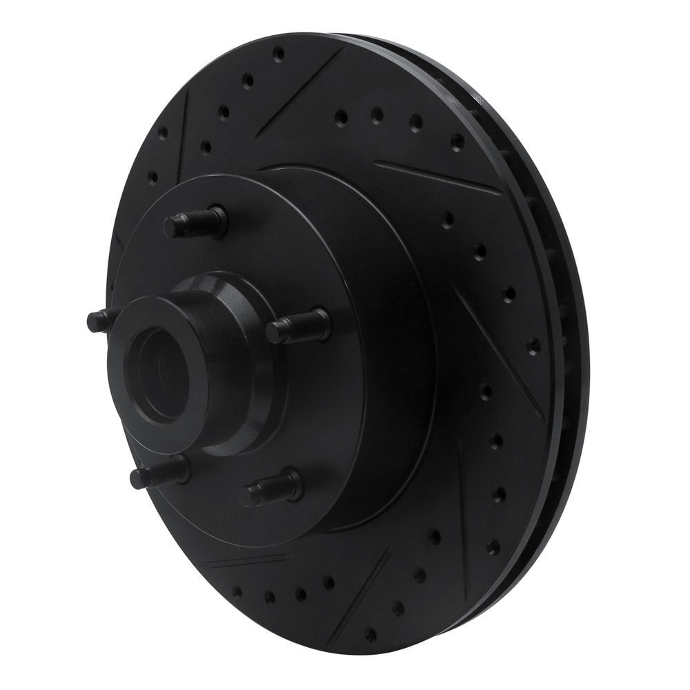 Disc Brake Rotor-Brake Rotor - Drilled And Slotted - Black DFC fits Ram ...