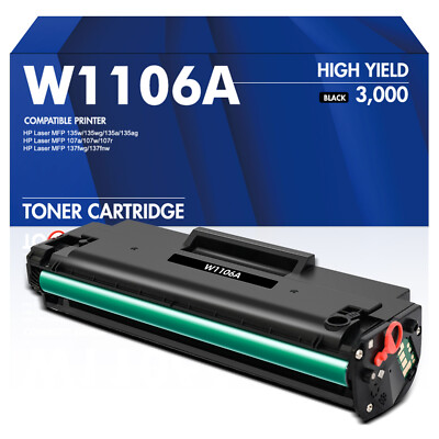 Mit Chip XXL Toner für HP 106A W1106A Laser MFP 135wg MFP 137fwg 107w 135ag 135a