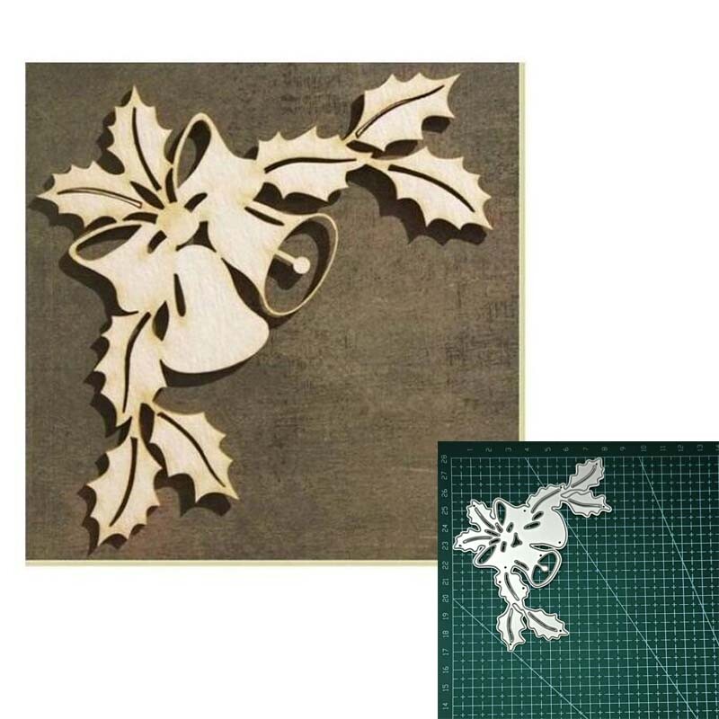 Metal Cutting Dies Cut Die Christmas Bells Decoration Scrapbook Paper Craft DIY